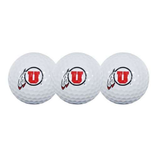 Team Effort Utah Utes 3 Pack Golf Balls