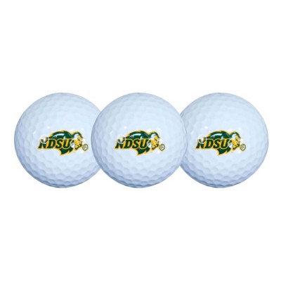Team Effort North Dakota State Bison 3 Pack Golf Balls