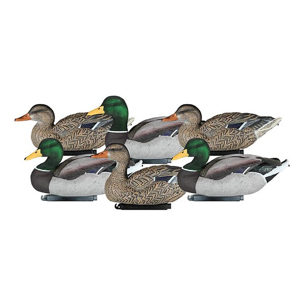 DAKOTA DECOY Dakota X-Treme One Piece Flocked Head Mallard Floating Decoys