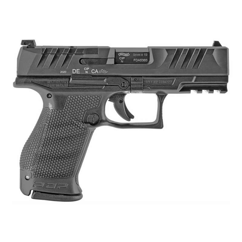 Walther PDP Optics Ready Compact 9mm Pistol with 10 Round Magazine ...