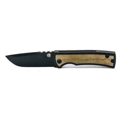 Chaves Knives 229 Redencion Kickstop Large Green Drop Point Folding Pocket Knife