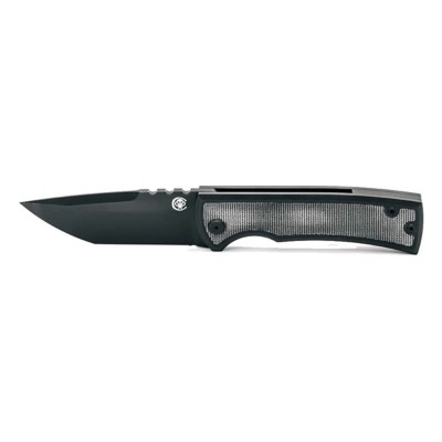 Chaves Knives 229 Redencion Kickstop Large Black Tanto Folding Pocket Knife