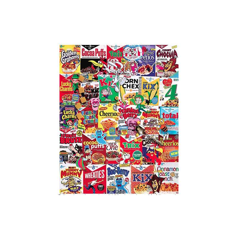 White Mountain Cereal Boxes - 1000 Piece Puzzle