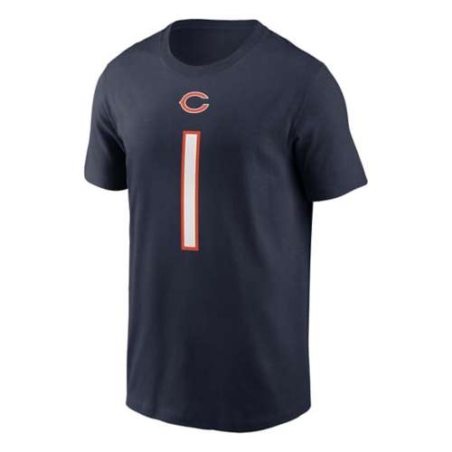 Nike Chicago Bears Justin Fields #1 Name & Number T-Shirt