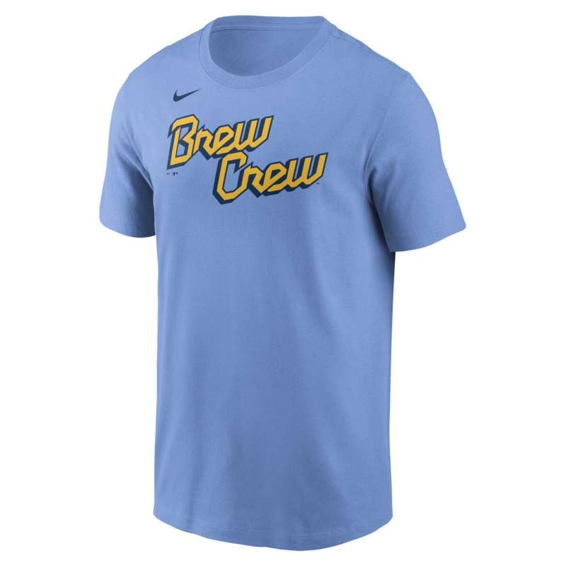 Nike Milwaukee Brewers City Connect Wordmark T-Shirt