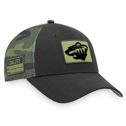 Fanatics Minnesota Wild Military Structured Adjustable Hat