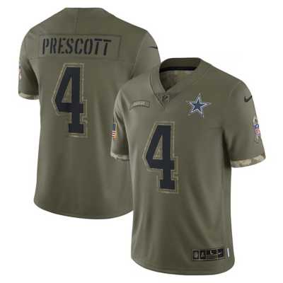 Men's Dallas Cowboys Dak Prescott Nike Gray Atmosphere Fashion