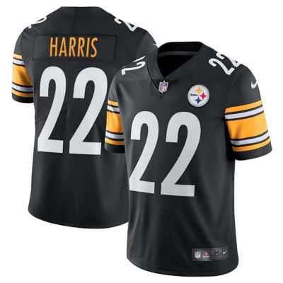 NAJEE HARRIS SIGNED PITTSBURGH STEELERS #22 BLACK NIKE LIMITED