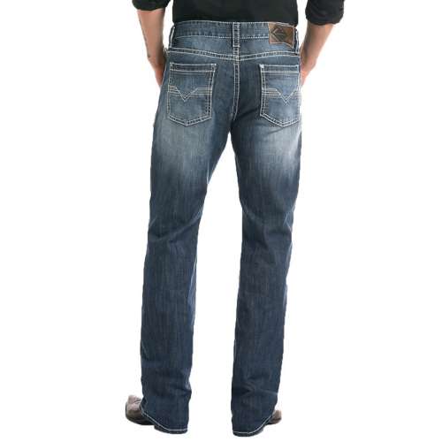 Men's Rock & Roll Denim Straight Relaxed Fit Bootcut Jeans