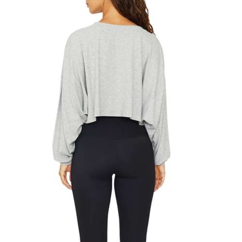 Women's Cream Yoga Alexa Long Sleeve Crop T-Shirt