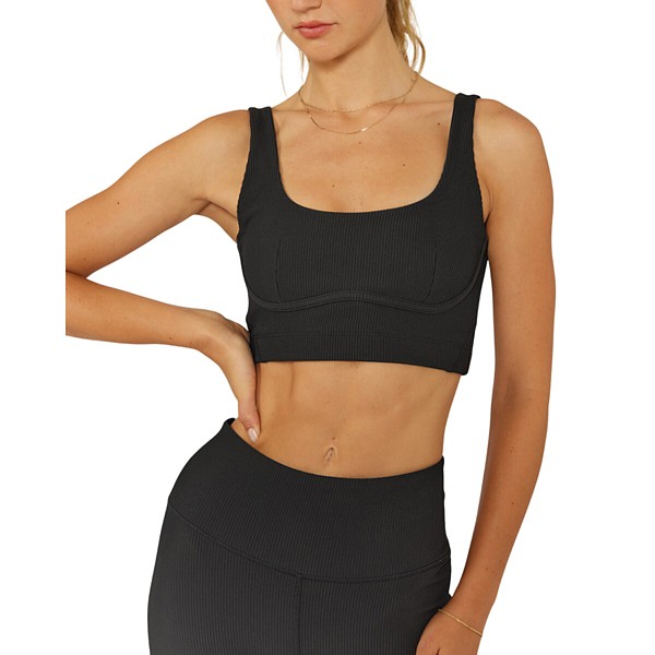 Women's Cream Yoga Venesa Bustier Sports Bra XSmall Black