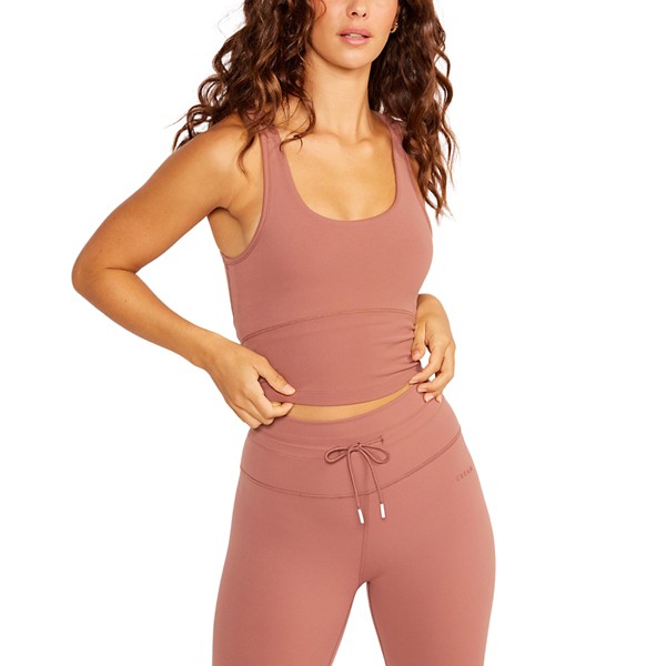 Women's Cream Yoga Ali Sports Bra Small Rosewood