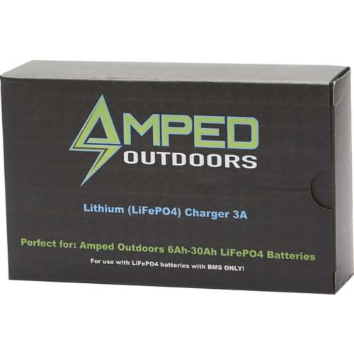 Amped Outdoors LIFEPO4 Lithium 3A Charger Battery
