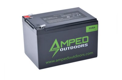 Amped Outdoors 32AH (14.8V NMC) Lithium Battery with Charger