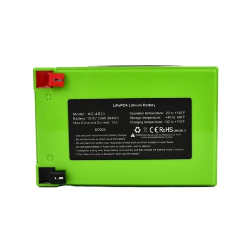 Amped Outdoors 30AH Lithium (LIFEPO4) Wide Battery - Primary Image