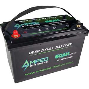 Amped Outdoors 32Ah (14.8v NMC) Lithium Battery with Charger