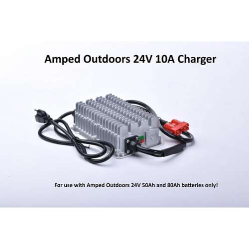 Amped Outdoors 24V 50Ah Trolling Motor Lithium Battery with Charger