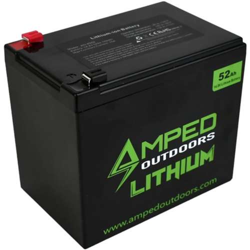 Amped Outdoors 52Ah Lithium with Charger Battery