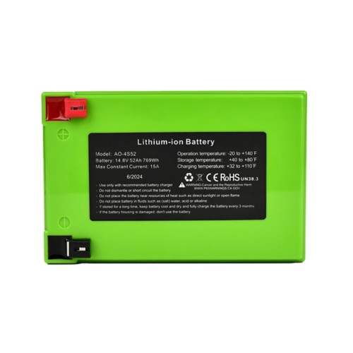 Amped Outdoors Lithium 52Ah Bluetooth Battery - Primary Image