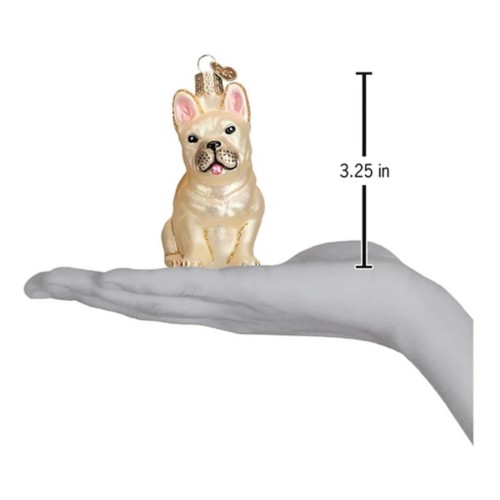 Old World Christmas French Bulldog Ornament - Primary Image