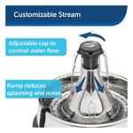 PetSafe Drinkwell Stainless Multi-Pet Pet Fountain - Thumbnail 4 of 5