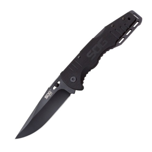 SOG Salute Mini Black Folding Knife - Primary Image
