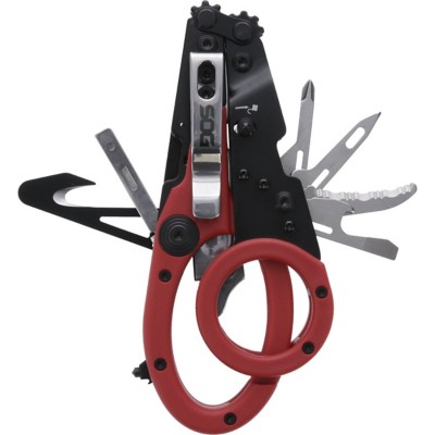 SOG Parashears Black – Ciseaux Médicaux Pliants De Premier Répondant, Avec étui Ceinture Nylon