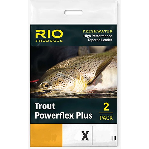 RIO PRODUCTS RIO Powerflex Plus Leader 9 ft 2 Pack