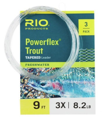 Rio Powerflex Trout Leader 9 ft. 3-Pack