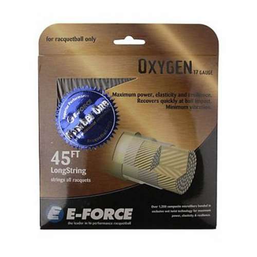 E-Force Oxygen 17 Black Racquetball String