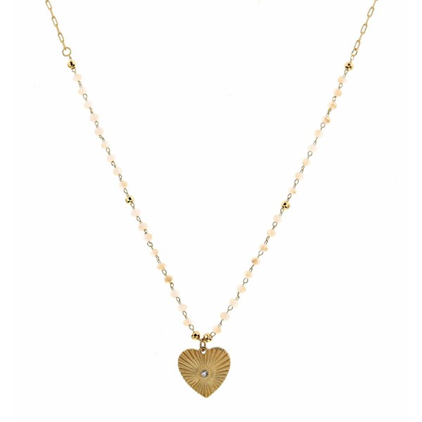 Women's Jane Marie Textured Heart Necklace product image