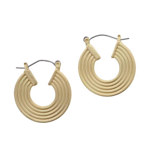Women's Jane Marie Line Hoop Earrings product image