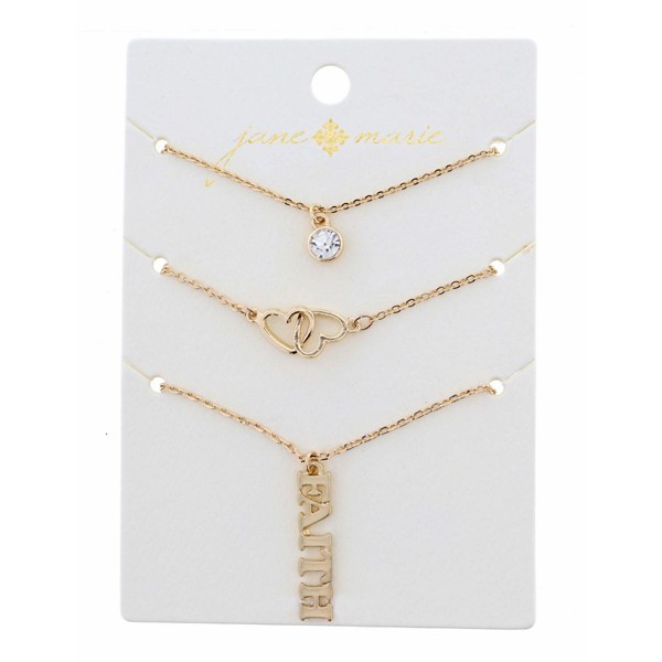 Women's Jane Marie Faith Trio Necklaces product image