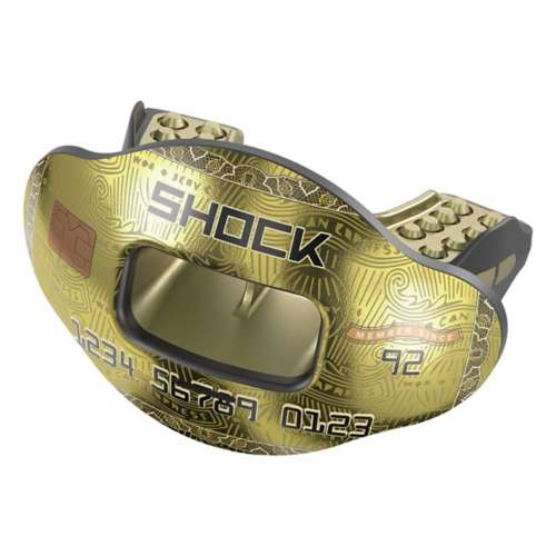 Adult Shock Doctor Chrome Credit Card Max Airflow Football Mouthguard