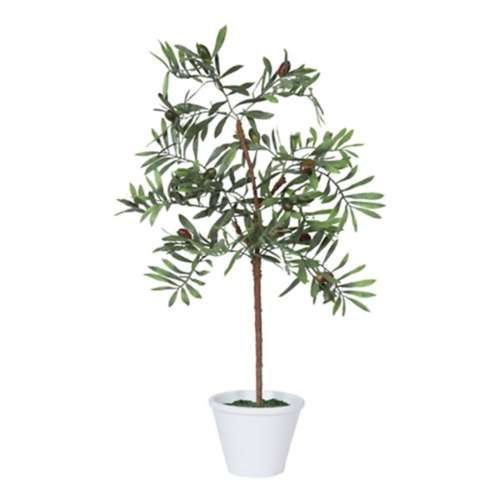 Vickerman Company 27" Artificial Green Olive Hill Tree