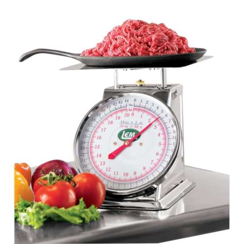 44 LBS Heavy Duty Stainless Steel Analog Food Scale