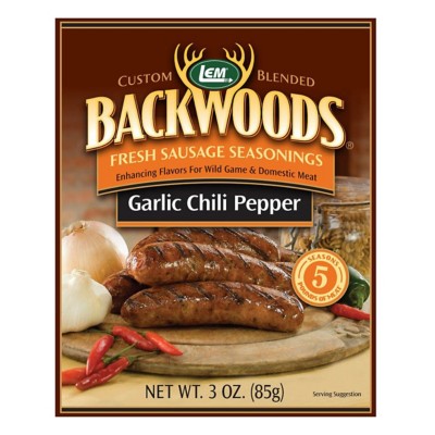 LEM Backwoods Garlic Chili Pepper Fresh Sausage Seasoning