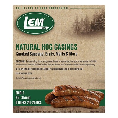 LEM Natural Hog Casings (1.5 in.) 8 oz. Hayward bag