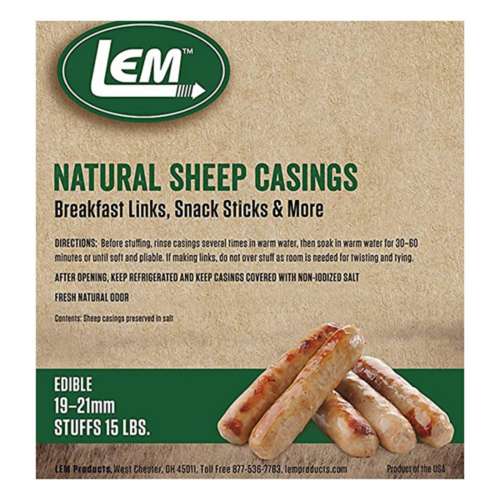 LEM Natural Sheep Casings (3/4 in.)  5 oz. Bag