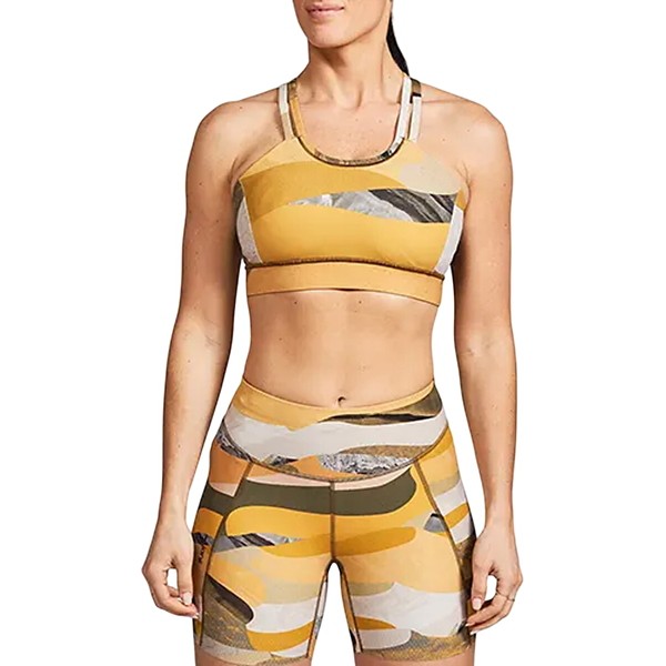 Women's Janji Running Pace Sports Bra Medium Dunescape Mega