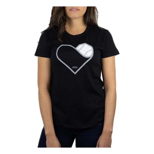 Women's Baseballism Heart Seams Baseball T-Shirt