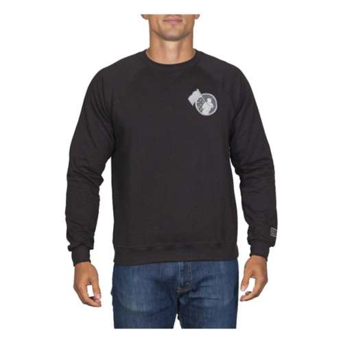 Men's Baseballism Flag Man Badge Neck T-Shirt Crewneck Sweatshirt