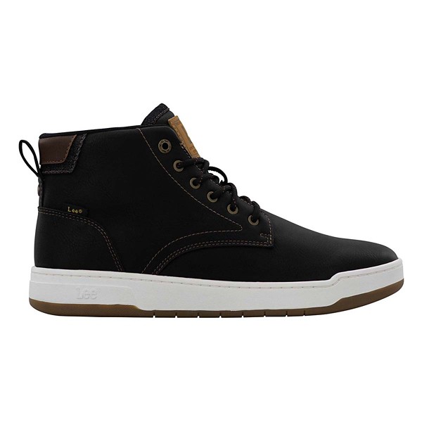 Men's Lee Spencer Sneakers 12 Regular Black/Black Denim/Cognac
