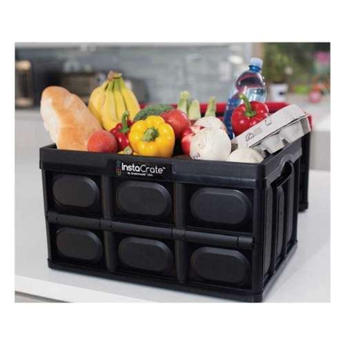 Greenmade Plastic Storage Bin with Lid, 12 Gallon, Black and Yellow, 2 ct