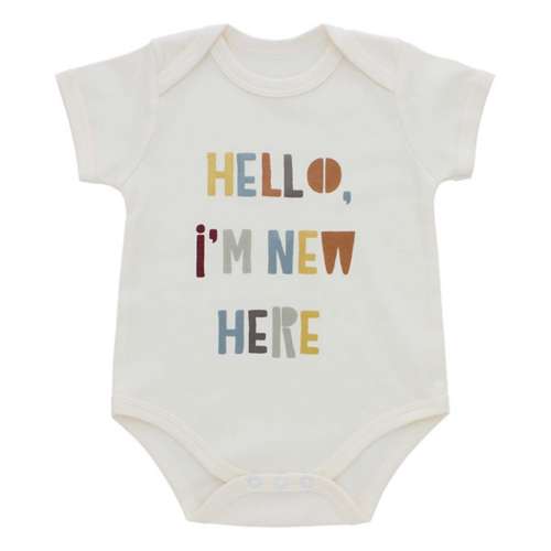 Baby Emerson and Friends New Here Onesie