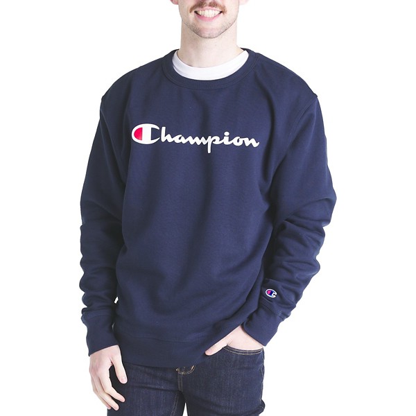 Men's Champion Script Logo Crewneck Sweatshirt product image