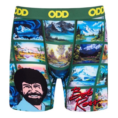 Men's ODD SOX Paintings By Bob Ross Boxer Briefs