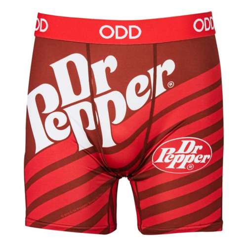 Men's ODD SOX Dr Pepper Stripes Boxer Briefs