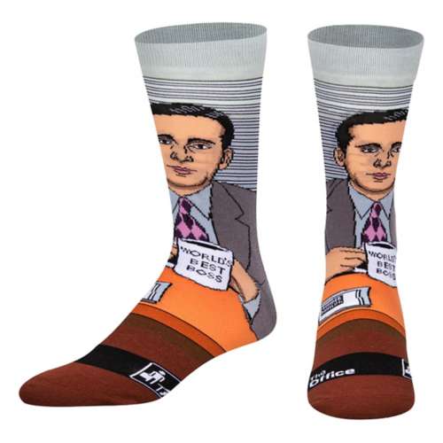 Men's ODD SOX Michael Scott Crew Socks