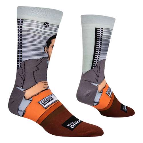 Men's ODD SOX Michael Scott Crew Socks